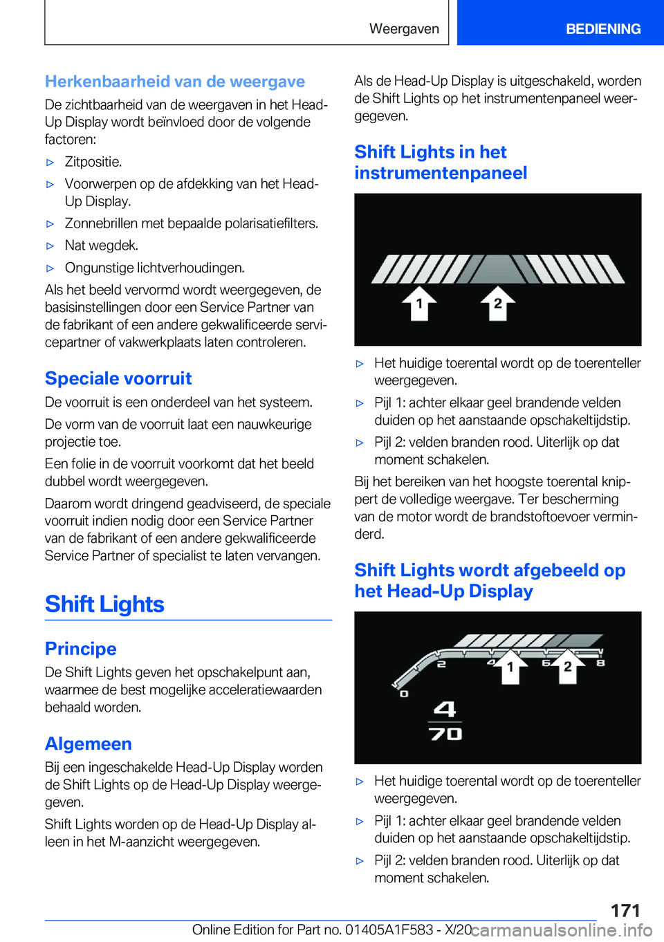 BMW X3 M 2021  Instructieboekjes (in Dutch) �H�e�r�k�e�n�b�a�a�r�h�e�i�d��v�a�n��d�e��w�e�e�r�g�a�v�e�D�e��z�i�c�h�t�b�a�a�r�h�e�i�d��v�a�n��d�e��w�e�e�r�g�a�v�e�n��i�n��h�e�t��H�e�a�d�-�U�p��D�i�s�p�l�a�y��w�o�r�d�t��b�e�