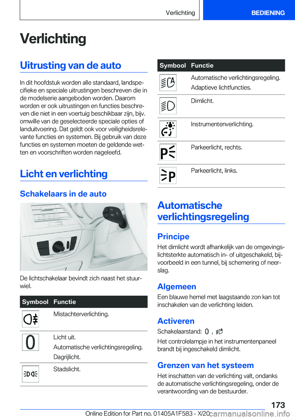 BMW X3 M 2021  Instructieboekjes (in Dutch) �V�e�r�l�i�c�h�t�i�n�g�U�i�t�r�u�s�t�i�n�g��v�a�n��d�e��a�u�t�o
�I�n��d�i�t��h�o�o�f�d�s�t�u�k��w�o�r�d�e�n��a�l�l�e��s�t�a�n�d�a�a�r�d�,��l�a�n�d�s�p�ej�c�i�f�i�e�k�e��e�n��s�p�e�c�i�a�l�