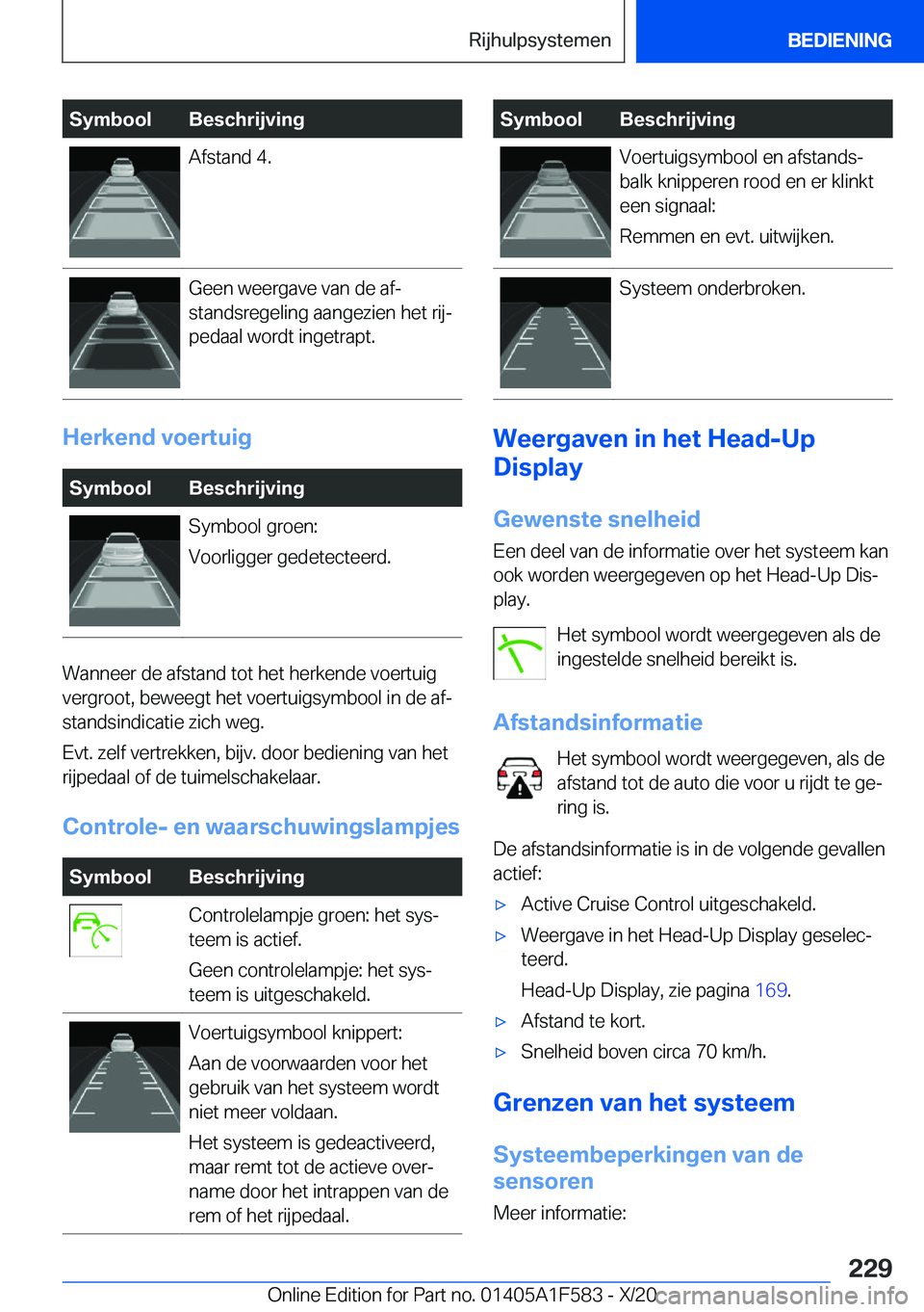BMW X3 M 2021  Instructieboekjes (in Dutch) �S�y�m�b�o�o�l�B�e�s�c�h�r�i�j�v�i�n�g�A�f�s�t�a�n�d��4�.�G�e�e�n��w�e�e�r�g�a�v�e��v�a�n��d�e��a�fj
�s�t�a�n�d�s�r�e�g�e�l�i�n�g��a�a�n�g�e�z�i�e�n��h�e�t��r�i�jj
�p�e�d�a�a�l��w�o�r�d�t�