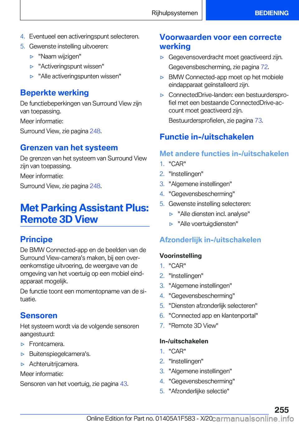 BMW X3 M 2021  Instructieboekjes (in Dutch) �4�.�E�v�e�n�t�u�e�e�l��e�e�n��a�c�t�i�v�e�r�i�n�g�s�p�u�n�t��s�e�l�e�c�t�e�r�e�n�.�5�.�G�e�w�e�n�s�t�e��i�n�s�t�e�l�l�i�n�g��u�i�t�v�o�e�r�e�n�:'x��N�a�a�m��w�i�j�z�i�g�e�n�'x��A�c�t