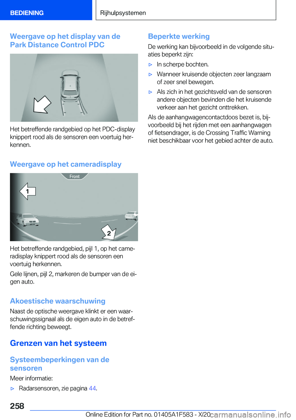 BMW X3 M 2021  Instructieboekjes (in Dutch) �W�e�e�r�g�a�v�e��o�p��h�e�t��d�i�s�p�l�a�y��v�a�n��d�e
�P�a�r�k��D�i�s�t�a�n�c�e��C�o�n�t�r�o�l��P�D�C
�H�e�t��b�e�t�r�e�f�f�e�n�d�e��r�a�n�d�g�e�b�i�e�d��o�p��h�e�t��P�D�C�-�d�i�s�p�l�a