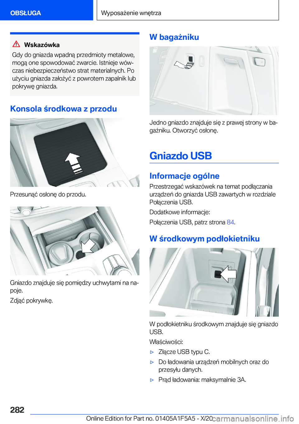 BMW X3 M 2021  Instrukcja obsługi (in Polish) �W�s�k�a�z�