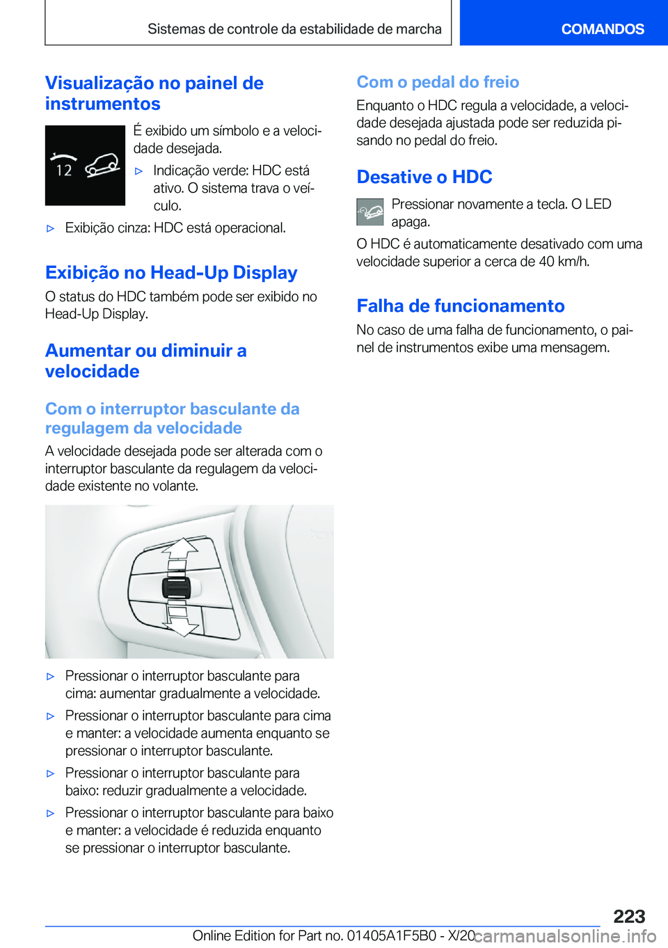 BMW X3 M 2021  Manual do condutor (in Portuguese) �V�i�s�u�a�l�i�z�a�