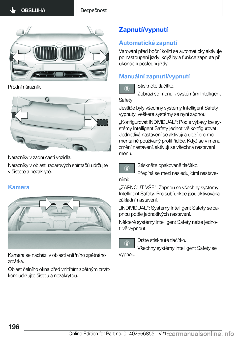 BMW X3 M 2020  Návod na použití (in Czech) �P�e�d�n�