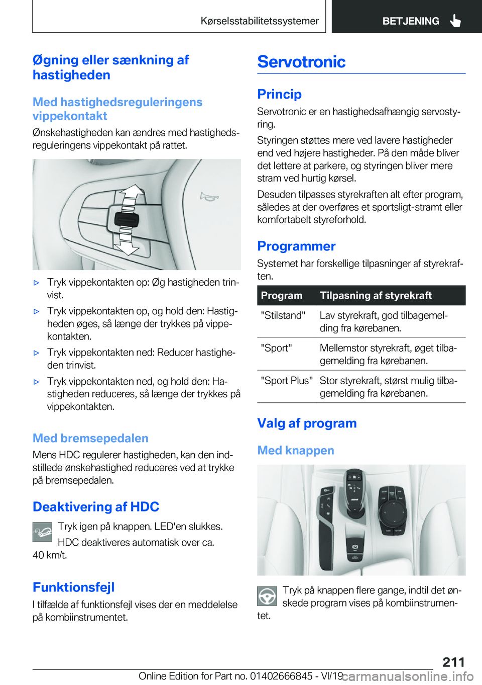 BMW X3 M 2020  InstruktionsbØger (in Danish) �