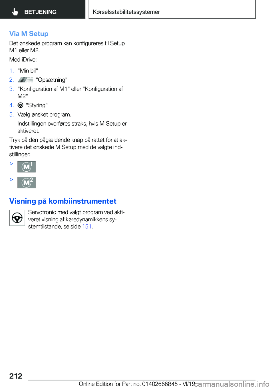 BMW X3 M 2020  InstruktionsbØger (in Danish) �V�i�a��M��S�e�t�u�p
�D�e�t��