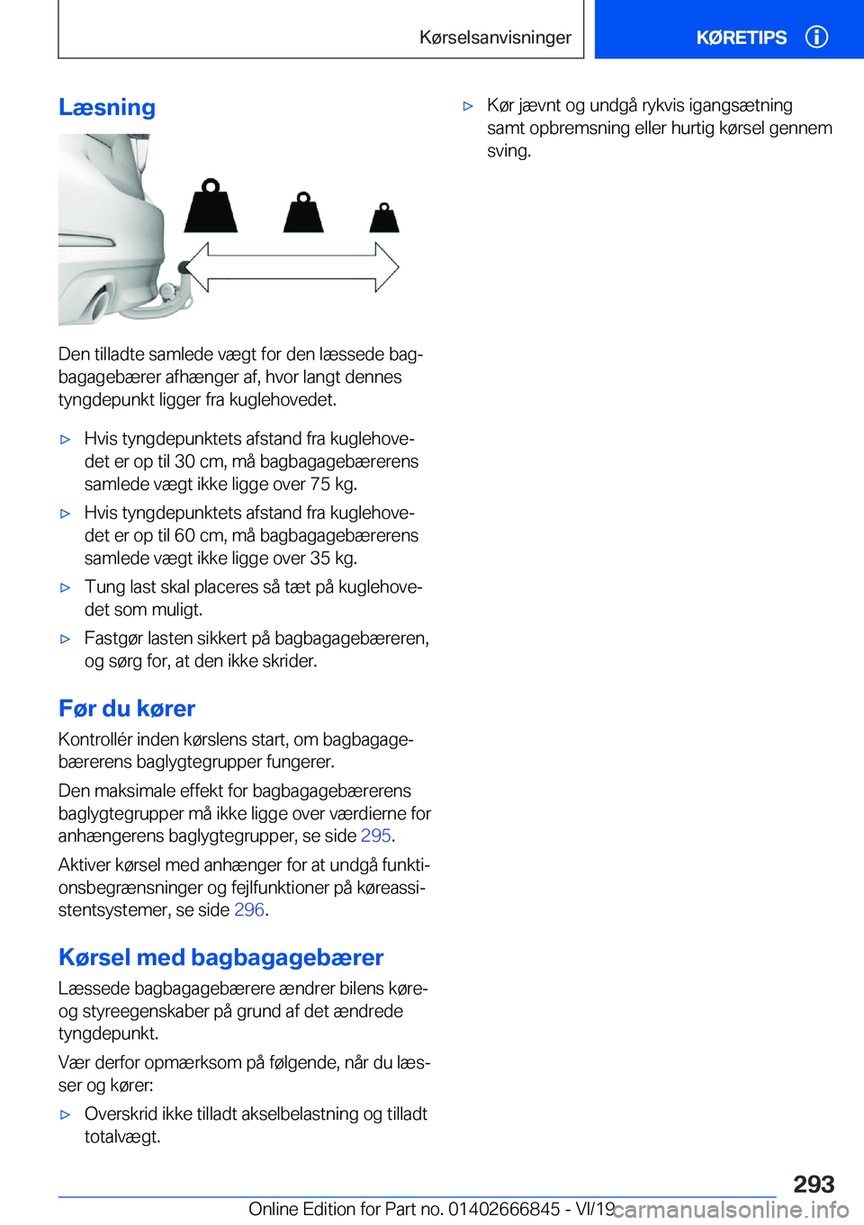 BMW X3 M 2020  InstruktionsbØger (in Danish) �L�æ�s�n�i�n�g
�D�e�n��t�i�l�l�a�d�t�e��s�a�m�l�e�d�e��v�æ�g�t��f�o�r��d�e�n��l�æ�s�s�e�d�e��b�a�gj
�b�a�g�a�g�e�b�æ�r�e�r��a�f�h�æ�n�g�e�r��a�f�,��h�v�o�r��l�a�n�g�t��d�e�n�n�e�s
�t