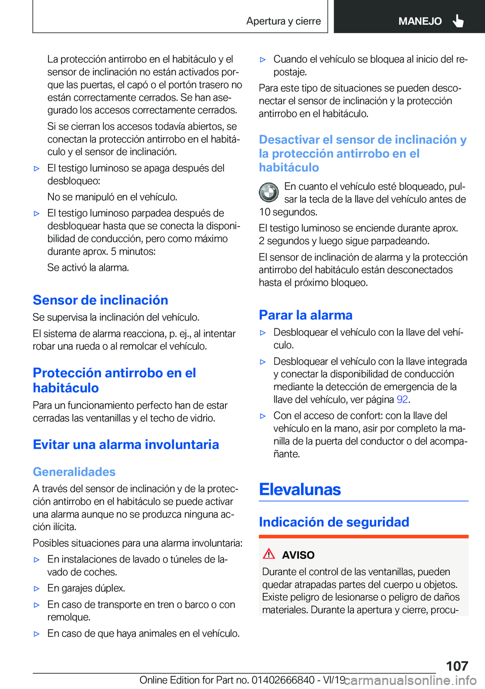 BMW X3 M 2020  Manuales de Empleo (in Spanish) �L�a��p�r�o�t�e�c�c�i�