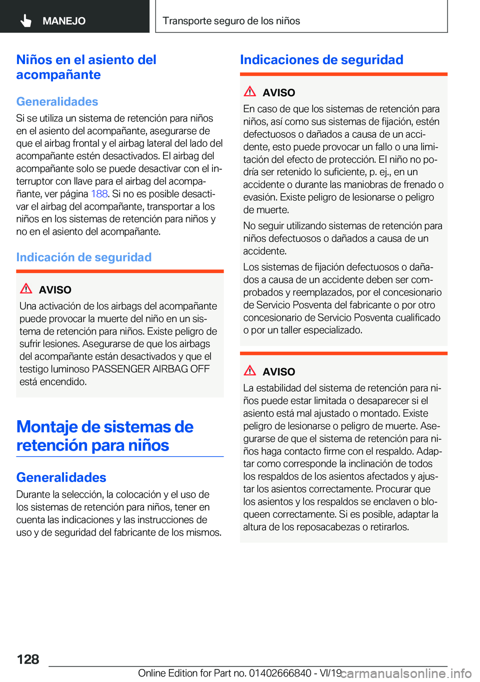 BMW X3 M 2020  Manuales de Empleo (in Spanish) �N�i�