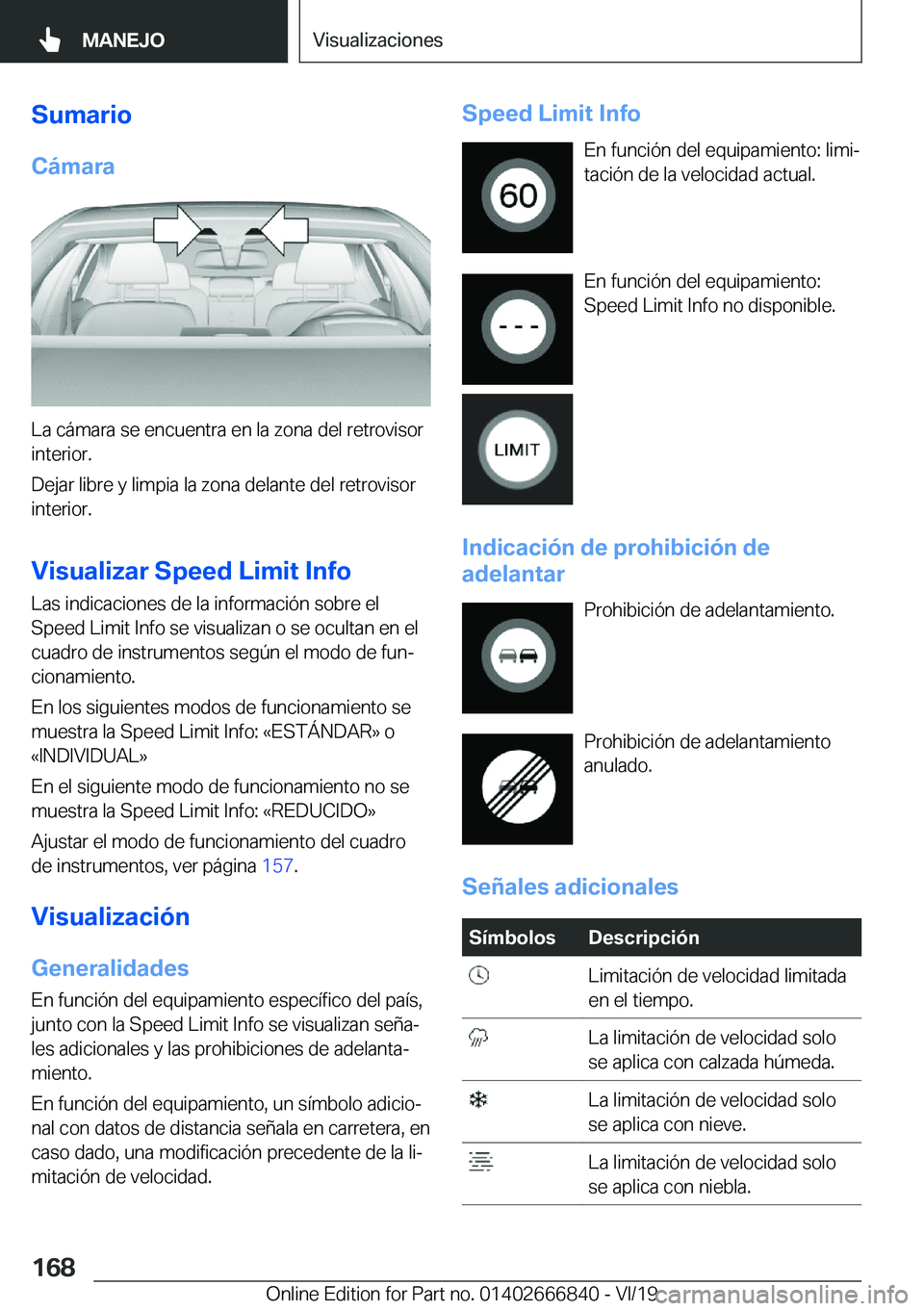BMW X3 M 2020  Manuales de Empleo (in Spanish) �S�u�m�a�r�i�o�C�