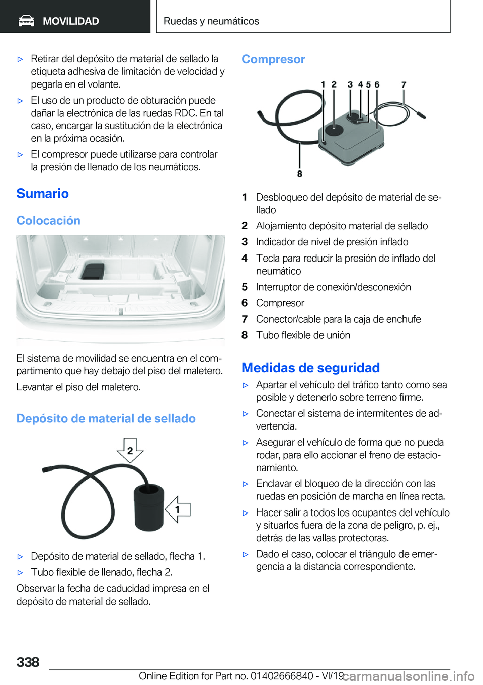 BMW X3 M 2020  Manuales de Empleo (in Spanish) x�R�e�t�i�r�a�r��d�e�l��d�e�p�
