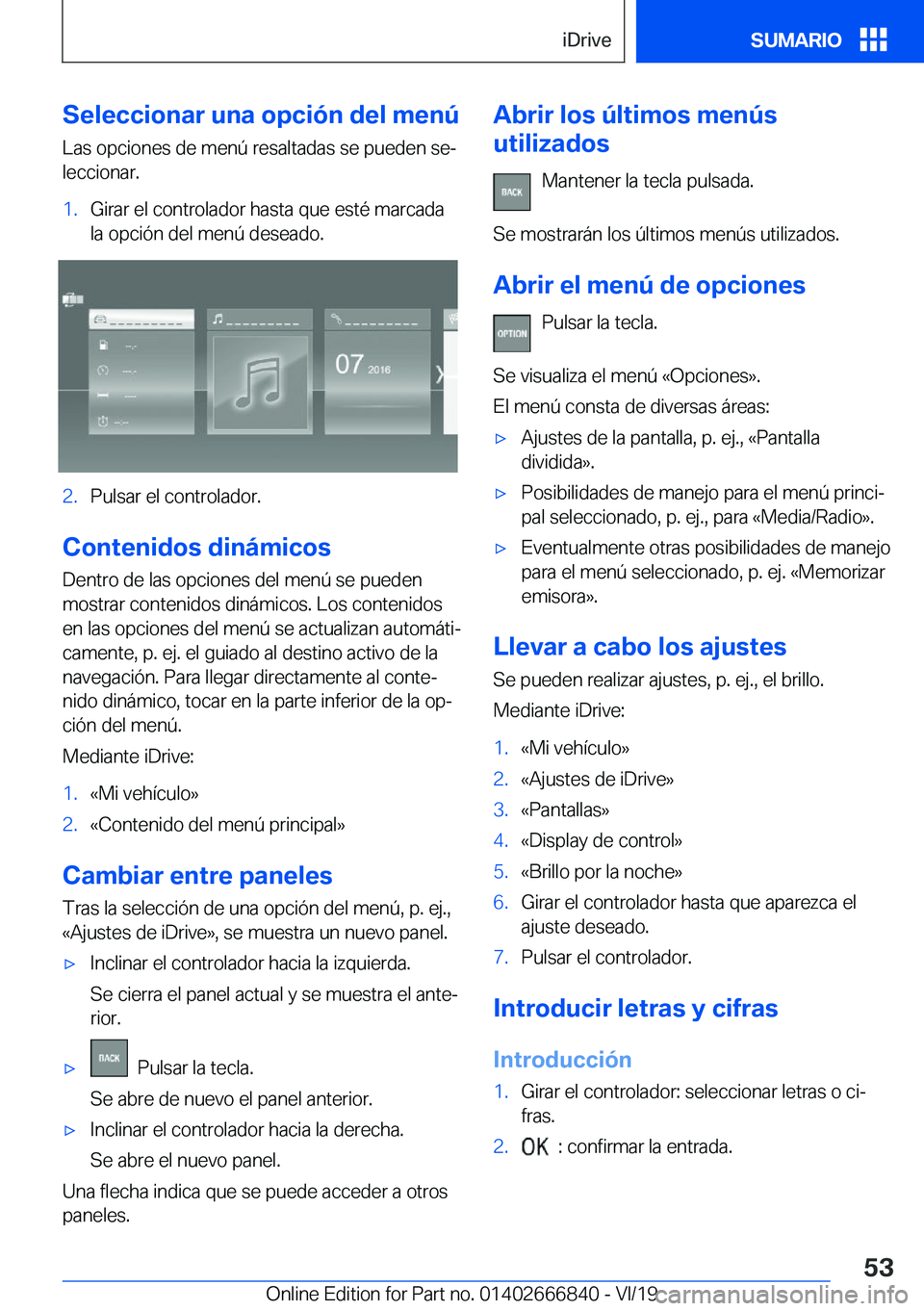 BMW X3 M 2020  Manuales de Empleo (in Spanish) �S�e�l�e�c�c�i�o�n�a�r��u�n�a��o�p�c�i�