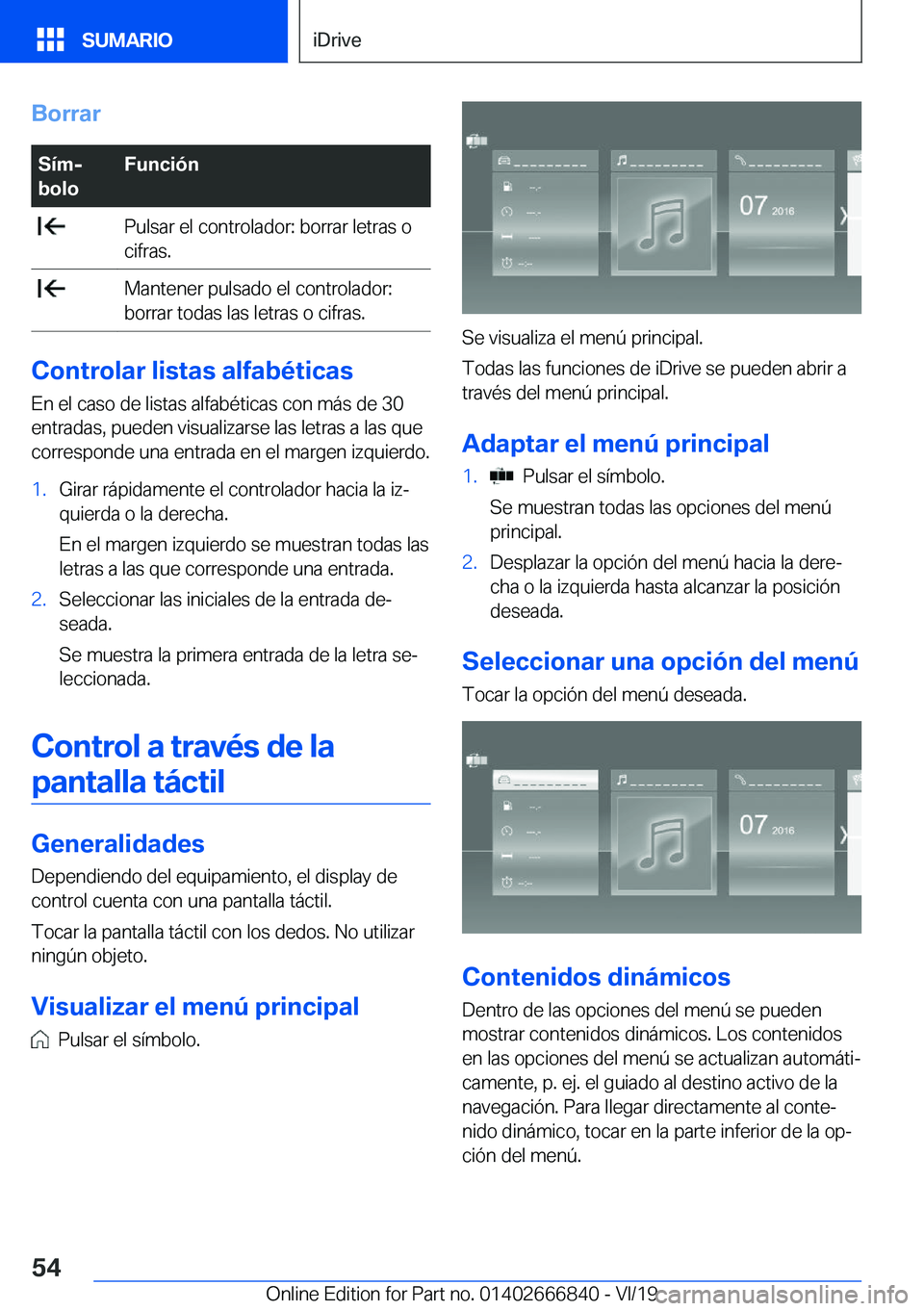 BMW X3 M 2020  Manuales de Empleo (in Spanish) �B�o�r�r�a�r�S�