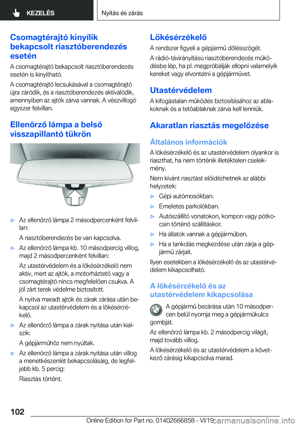 BMW X3 M 2020  Kezelési útmutató (in Hungarian) �C�s�o�m�a�g�t�
