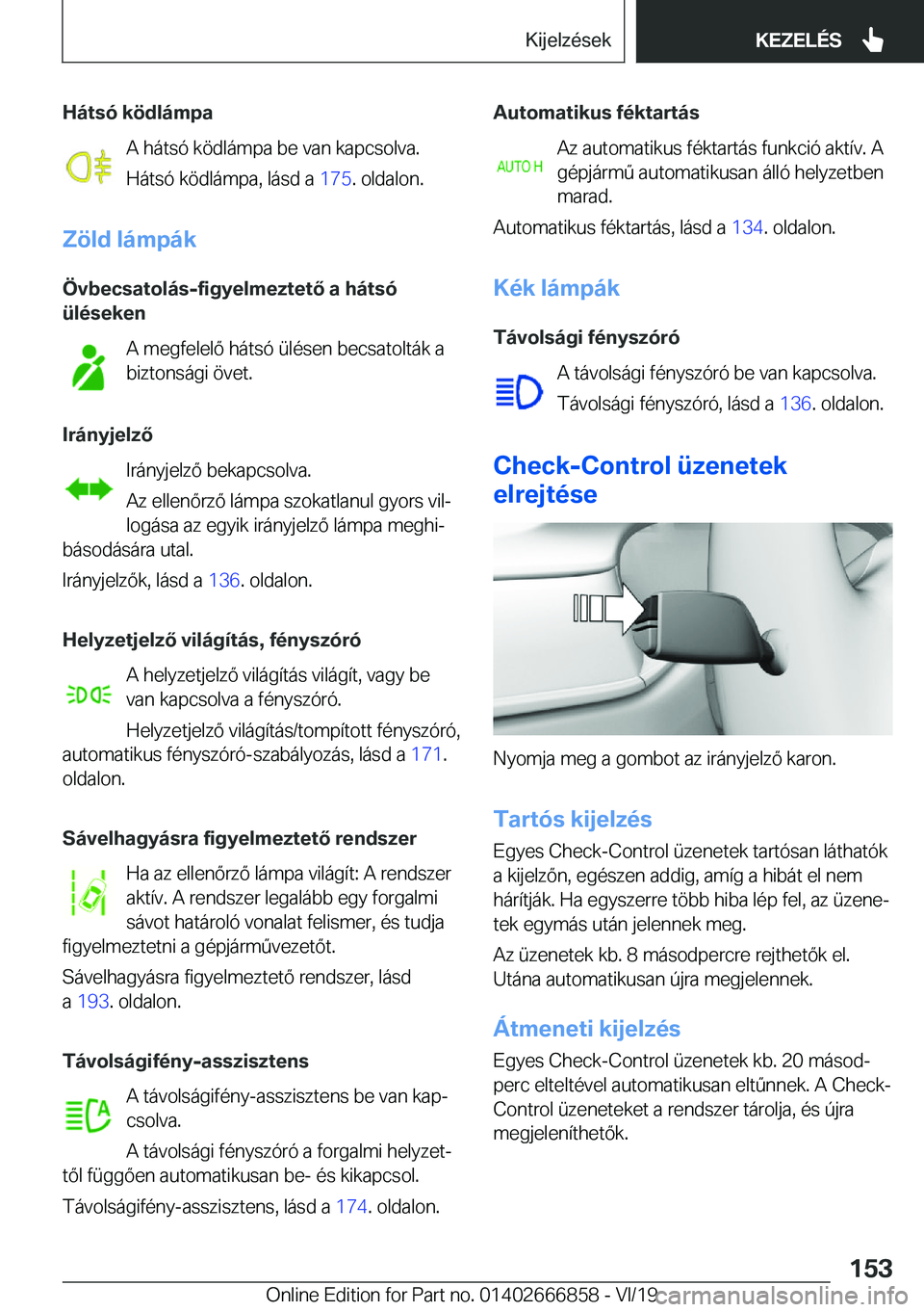 BMW X3 M 2020  Kezelési útmutató (in Hungarian) �H�