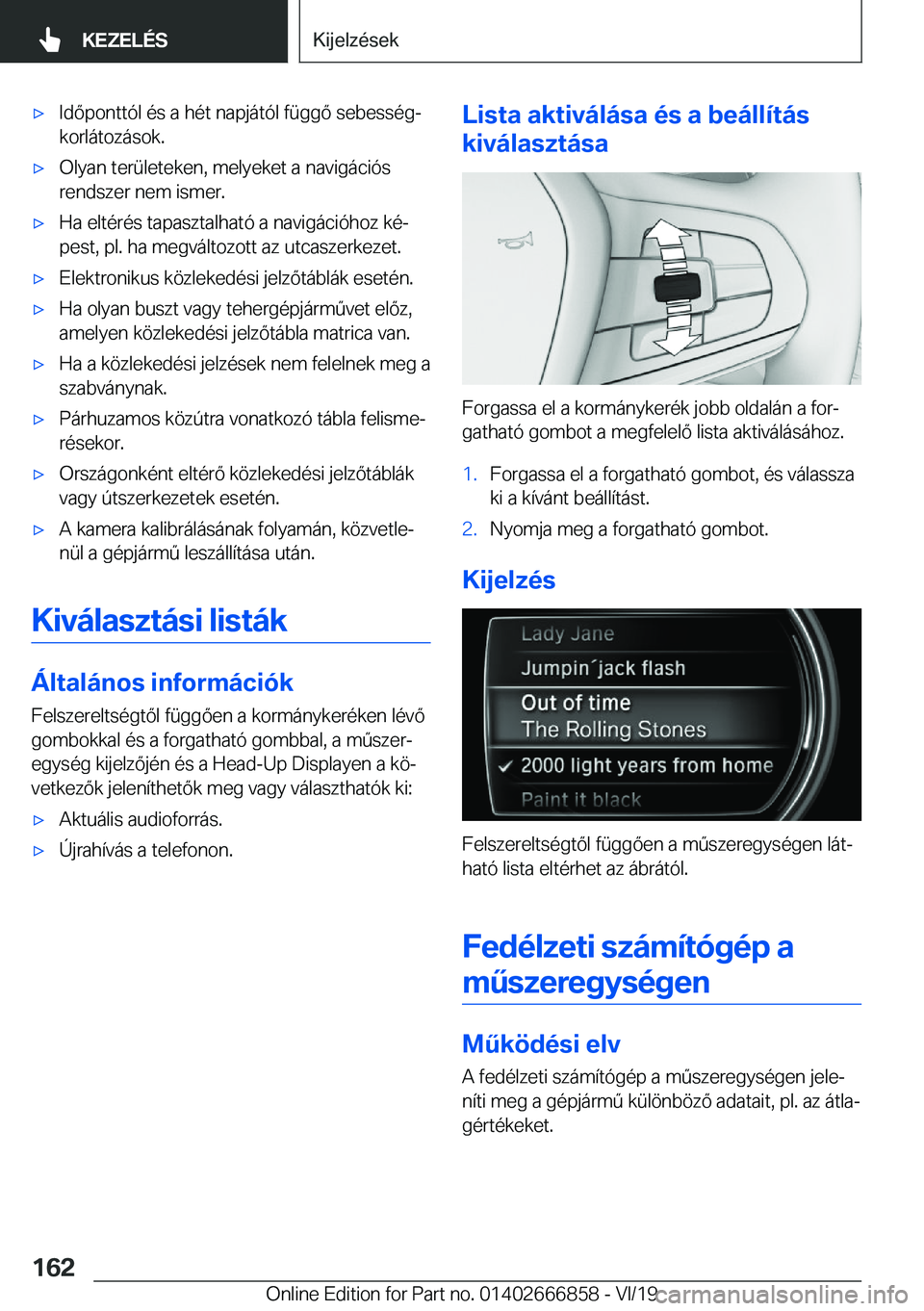 BMW X3 M 2020  Kezelési útmutató (in Hungarian) 'x�I�d�