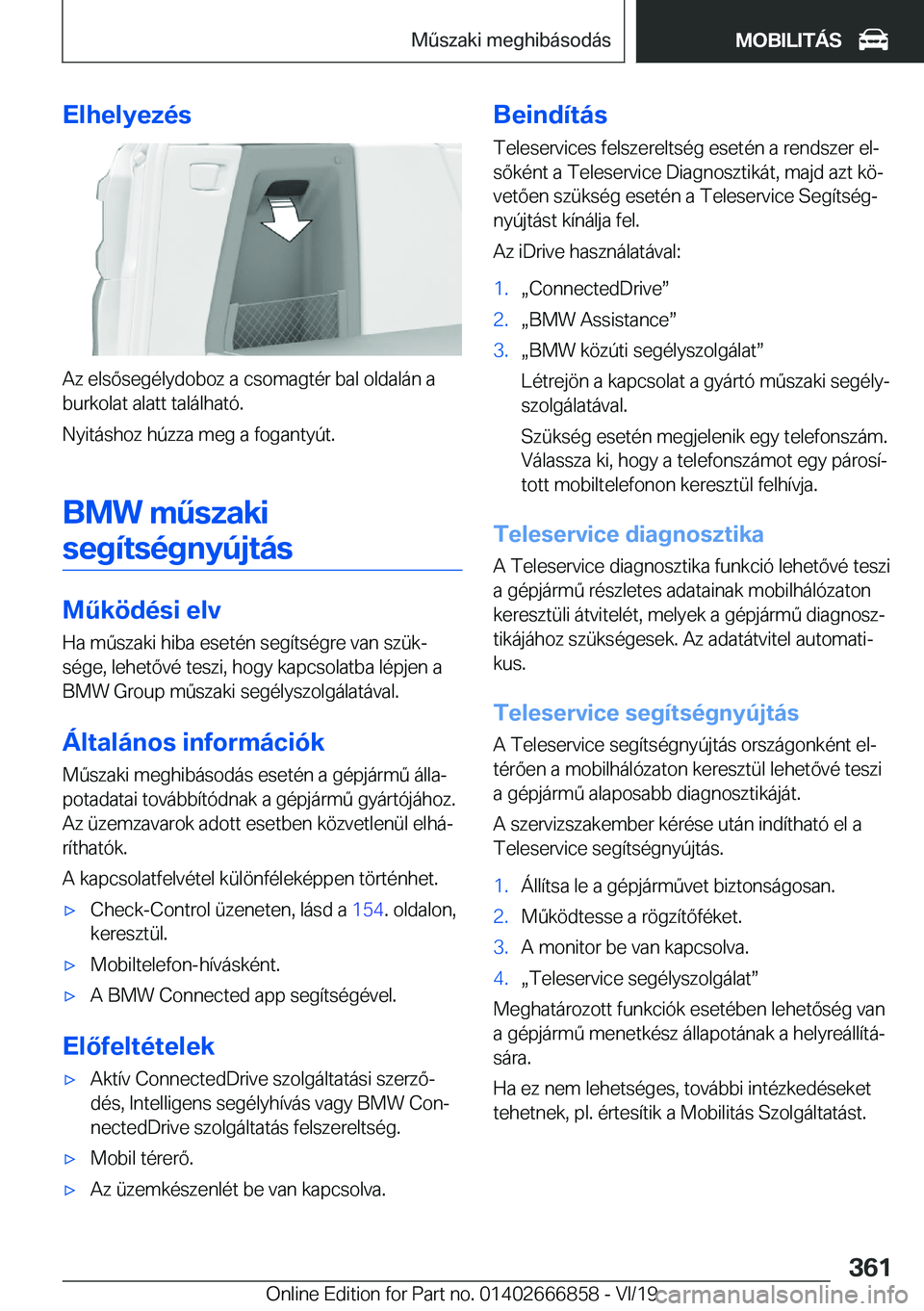 BMW X3 M 2020  Kezelési útmutató (in Hungarian) �E�l�h�e�l�y�e�z�