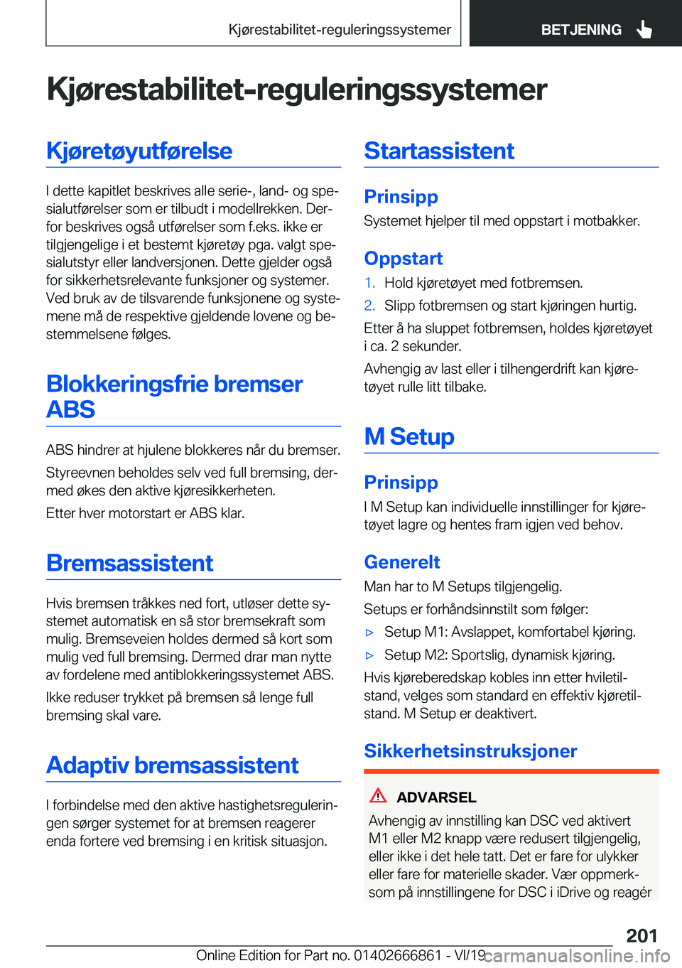 BMW X3 M 2020  InstruksjonsbØker (in Norwegian) �K�j�