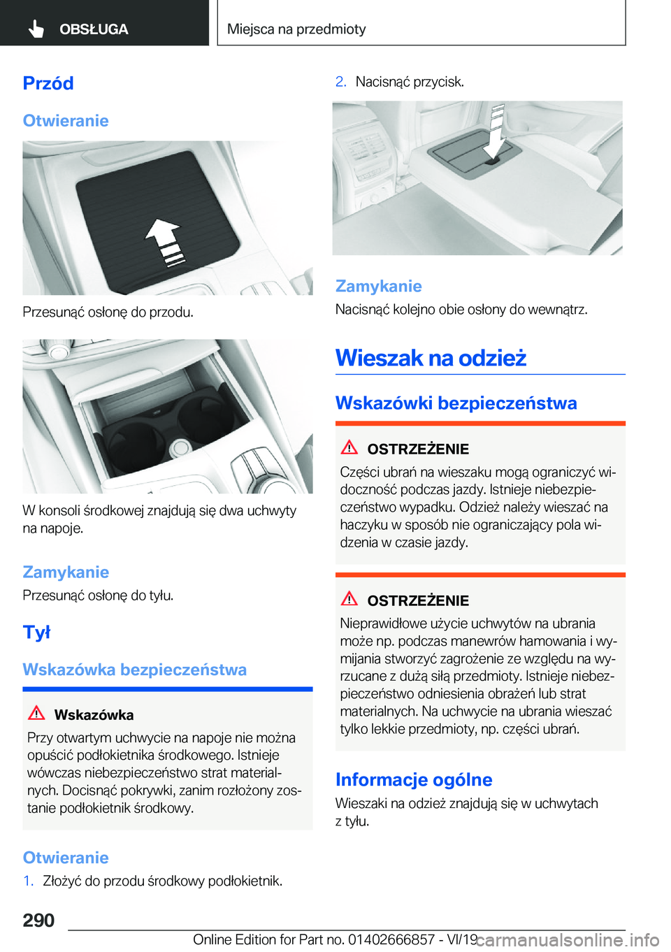 BMW X3 M 2020  Instrukcja obsługi (in Polish) �P�r�z�