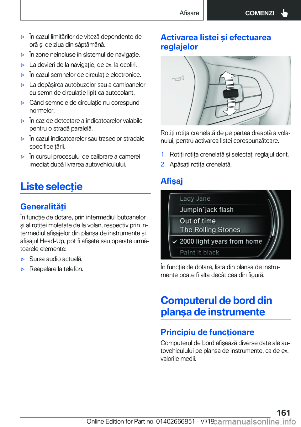 BMW X3 M 2020  Ghiduri De Utilizare (in Romanian) 'x�
