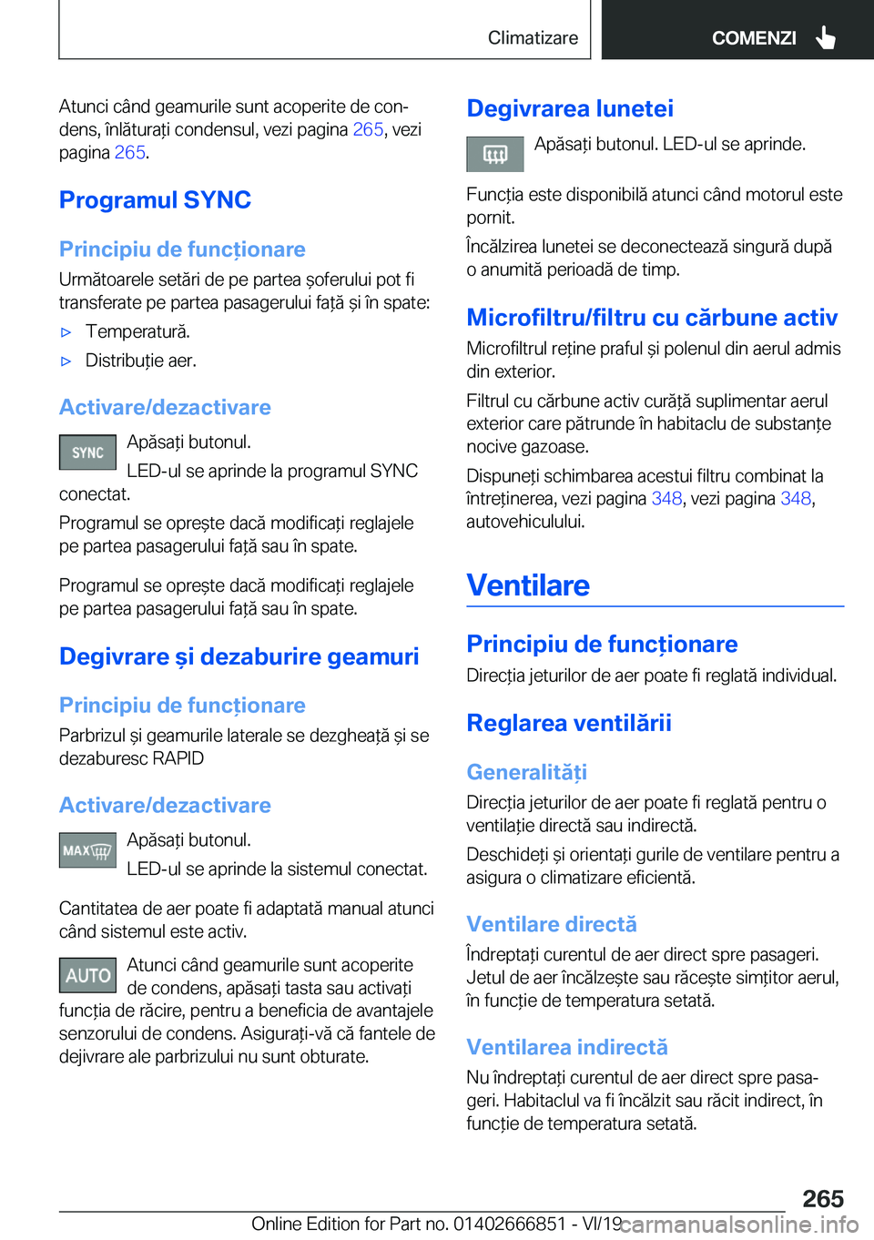 BMW X3 M 2020  Ghiduri De Utilizare (in Romanian) �A�t�u�n�c�i��c�