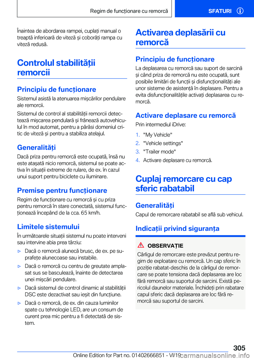BMW X3 M 2020  Ghiduri De Utilizare (in Romanian) �