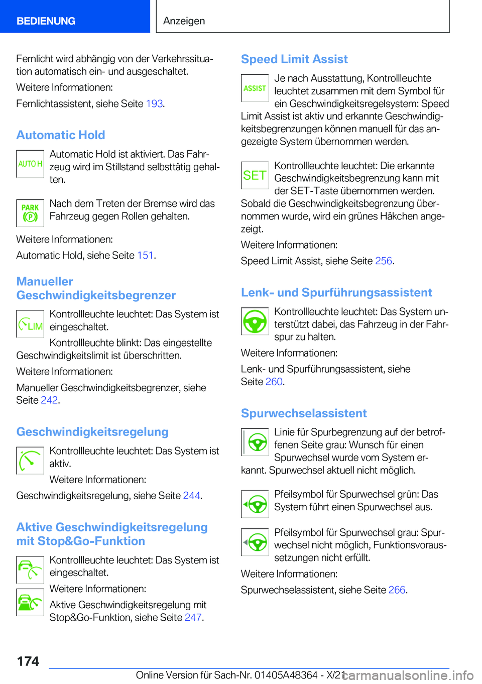 BMW X4 2022  Betriebsanleitungen (in German) �F�e�r�n�l�i�c�h�t��w�i�r�d��a�b�h�