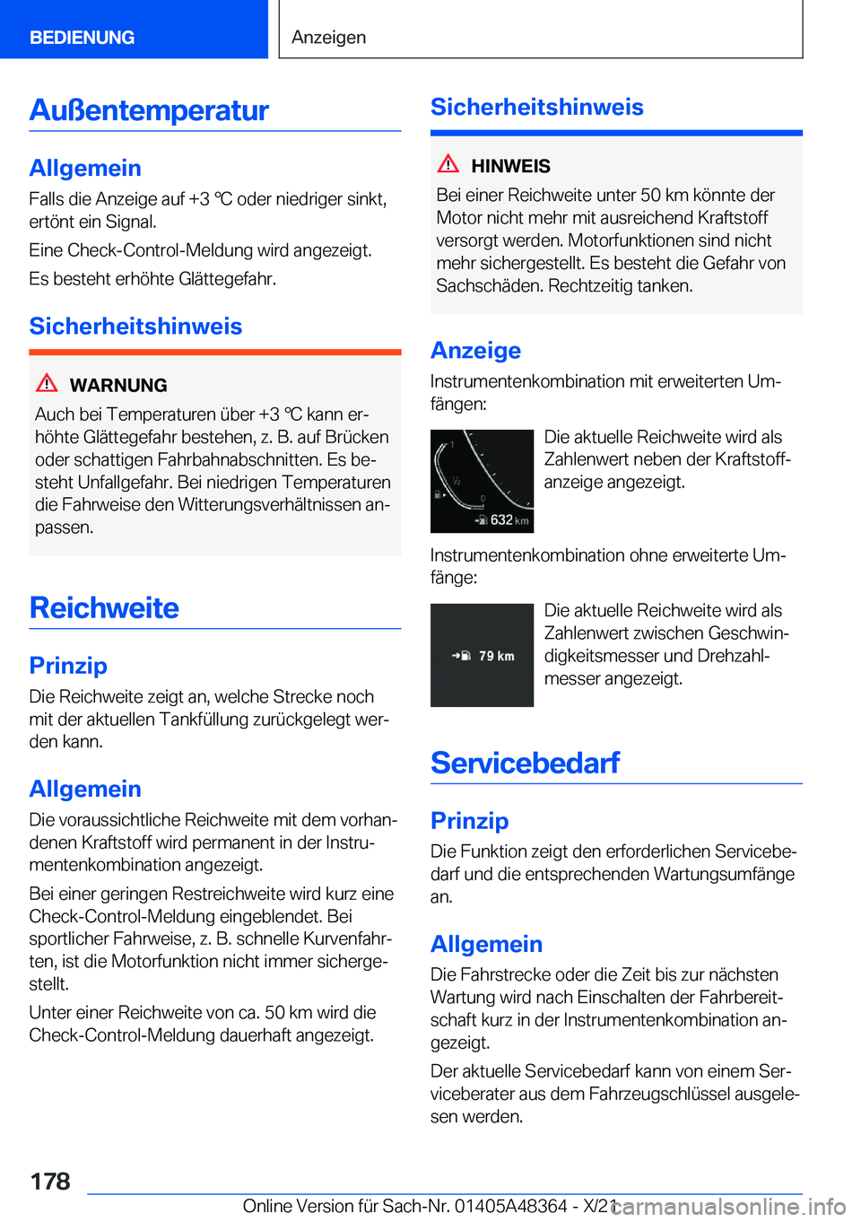 BMW X4 2022  Betriebsanleitungen (in German) �A�u�