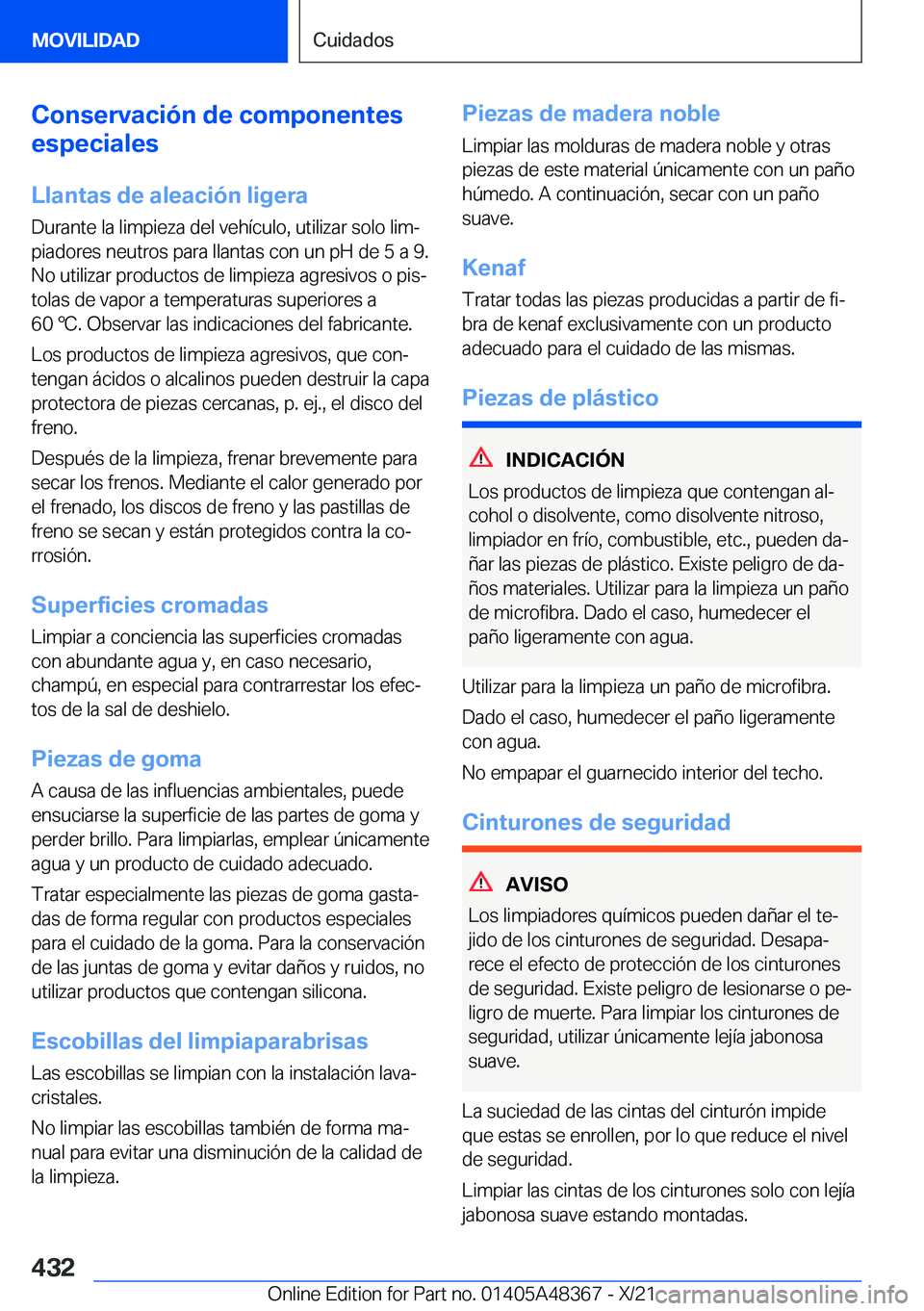 BMW X4 2022  Manuales de Empleo (in Spanish) �C�o�n�s�e�r�v�a�c�i�