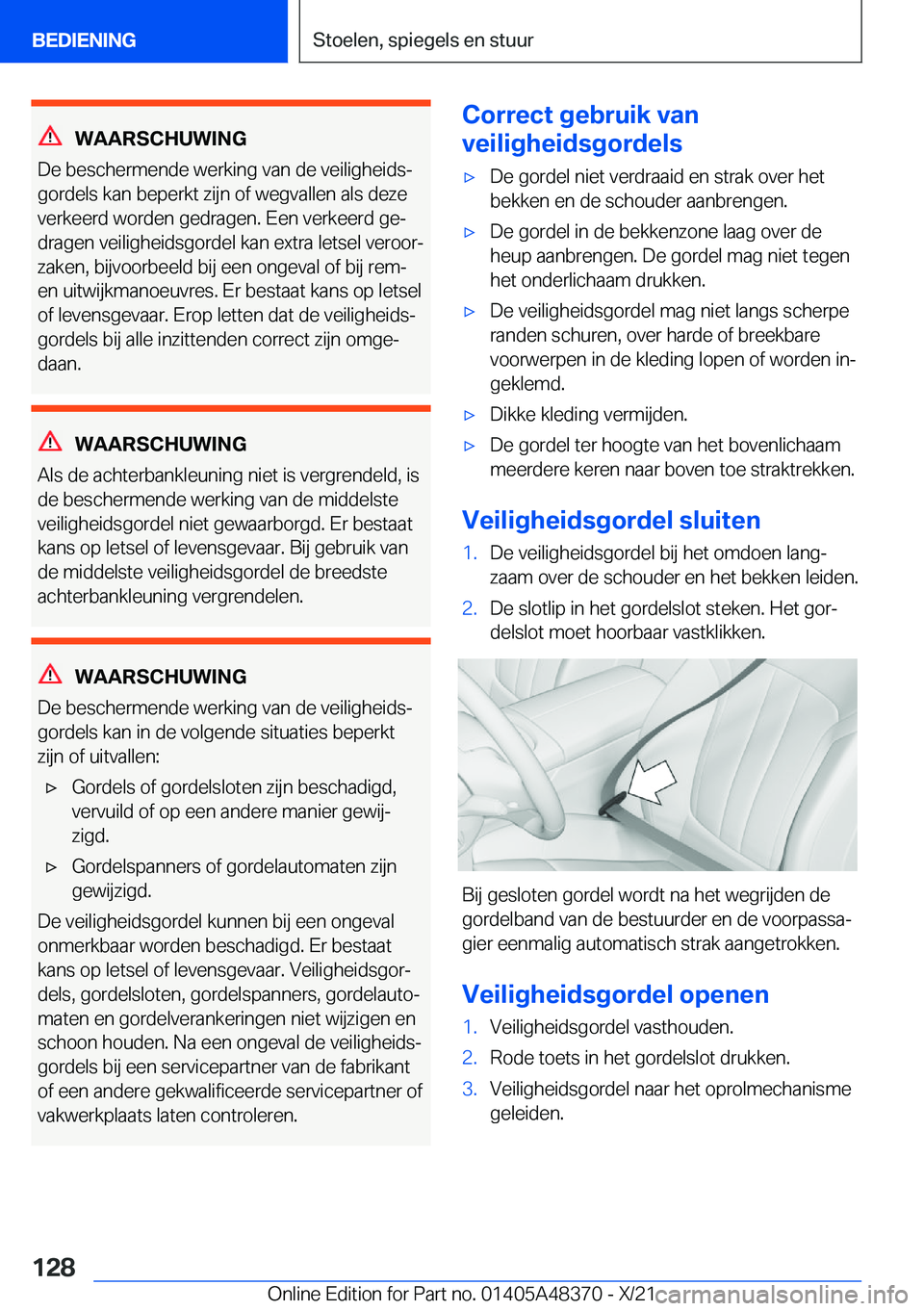 BMW X4 2022  Instructieboekjes (in Dutch) �W�A�A�R�S�C�H�U�W�I�N�G
�D�e��b�e�s�c�h�e�r�m�e�n�d�e��w�e�r�k�i�n�g��v�a�n��d�e��v�e�i�l�i�g�h�e�i�d�sj
�g�o�r�d�e�l�s��k�a�n��b�e�p�e�r�k�t��z�i�j�n��o�f��w�e�g�v�a�l�l�e�n��a�l�s��d�e