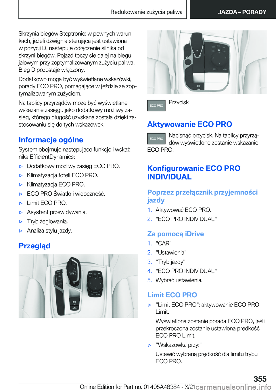 BMW X4 2022  Instrukcja obsługi (in Polish) �S�k�r�z�y�n�i�a��b�i�e�g�