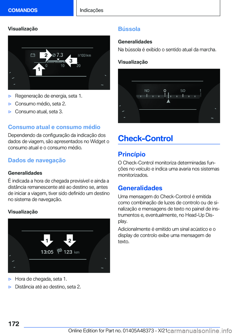 BMW X4 2022  Manual do condutor (in Portuguese) �V�i�s�u�a�l�i�z�a�