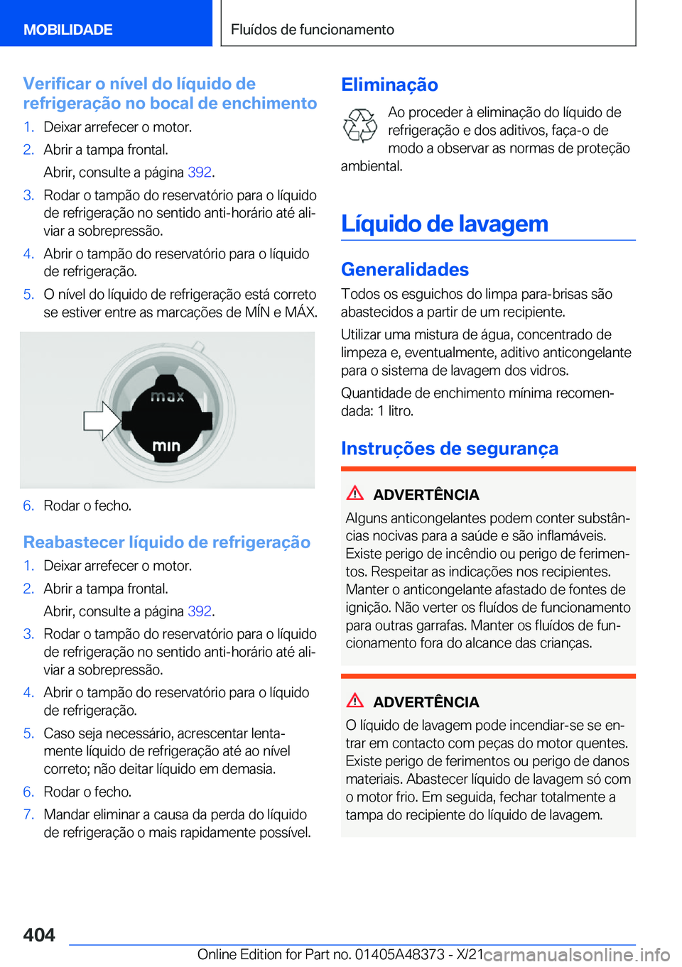 BMW X4 2022  Manual do condutor (in Portuguese) �V�e�r�i�f�i�c�a�r��o��n�