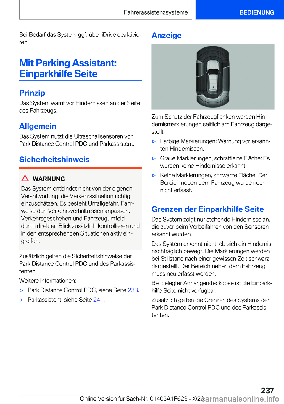 BMW X4 2021  Betriebsanleitungen (in German) �B�e�i��B�e�d�a�r�f��d�a�s��S�y�s�t�e�m��g�g�f�.��