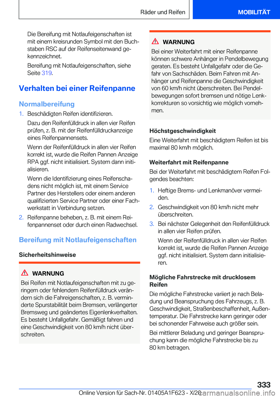 BMW X4 2021  Betriebsanleitungen (in German) �D�i�e��B�e�r�e�i�f�u�n�g��m�i�t��N�o�t�l�a�u�f�e�i�g�e�n�s�c�h�a�f�t�e�n��i�s�t
�m�i�t��e�i�n�e�m��k�r�e�i�s�r�u�n�d�e�n��S�y�m�b�o�l��m�i�t��d�e�n��B�u�c�hj
�s�t�a�b�e�n��R�S�C��a�u�f�