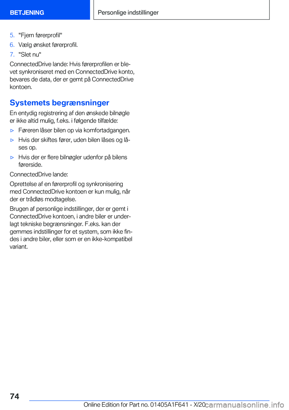 BMW X4 2021  InstruktionsbØger (in Danish) �5�.��F�j�e�r�n��f�