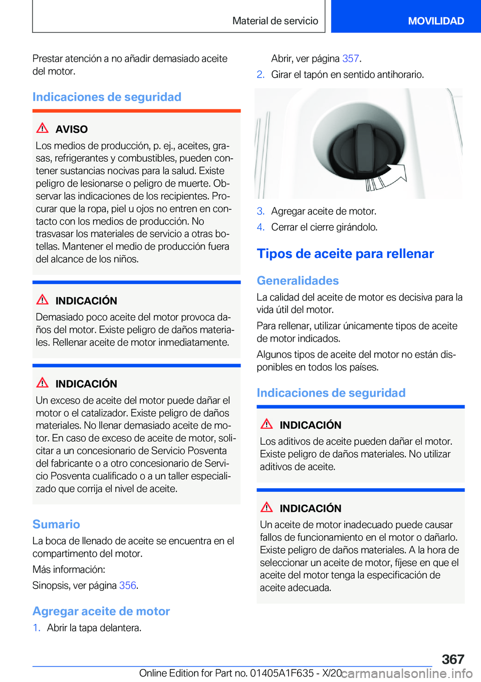 BMW X4 2021  Manuales de Empleo (in Spanish) �P�r�e�s�t�a�r��a�t�e�n�c�i�