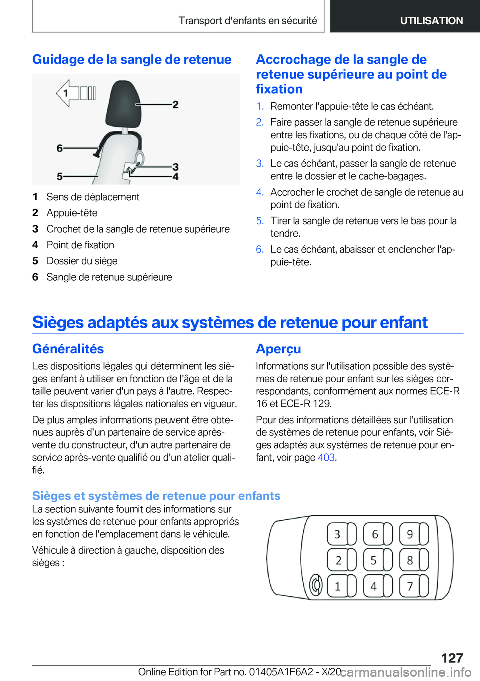 BMW X4 2021  Notices Demploi (in French) �G�u�i�d�a�g�e��d�e��l�a��s�a�n�g�l�e��d�e��r�e�t�e�n�u�e�1�S�e�n�s��d�e��d�é�p�l�a�c�e�m�e�n�t�2�A�p�p�u�i�e�-�t�ê�t�e�3�C�r�o�c�h�e�t��d�e��l�a��s�a�n�g�l�e��d�e��r�e�t�e�n�u�e��s�u�p