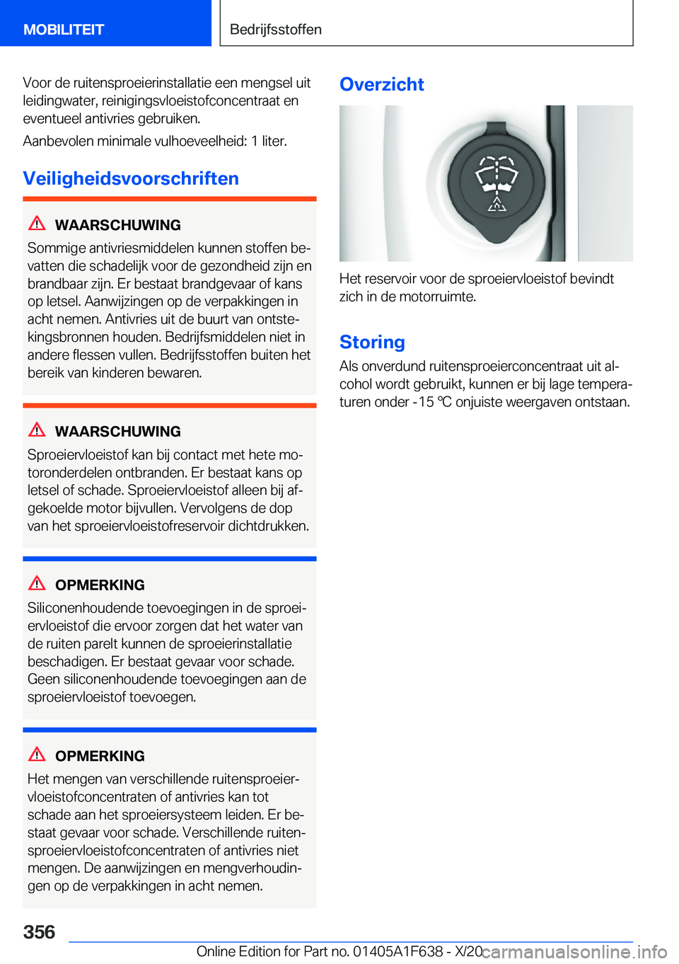 BMW X4 2021  Instructieboekjes (in Dutch) �V�o�o�r��d�e��r�u�i�t�e�n�s�p�r�o�e�i�e�r�i�n�s�t�a�l�l�a�t�i�e��e�e�n��m�e�n�g�s�e�l��u�i�t�l�e�i�d�i�n�g�w�a�t�e�r�,��r�e�i�n�i�g�i�n�g�s�v�l�o�e�i�s�t�o�f�c�o�n�c�e�n�t�r�a�a�t��e�n�e�v�e�n