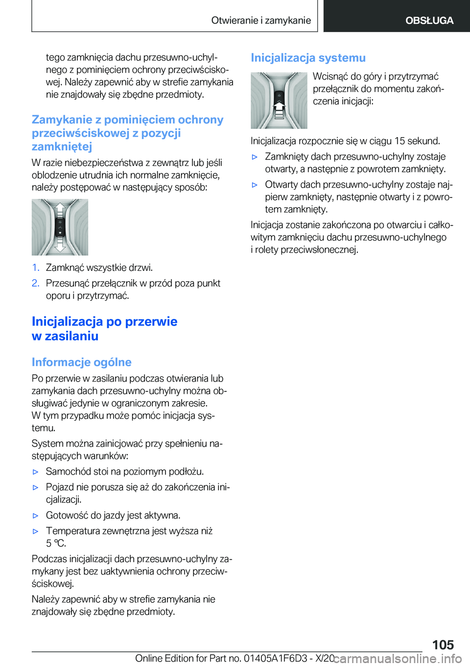 BMW X4 2021  Instrukcja obsługi (in Polish) �t�e�g�o��z�a�m�k�n�i�