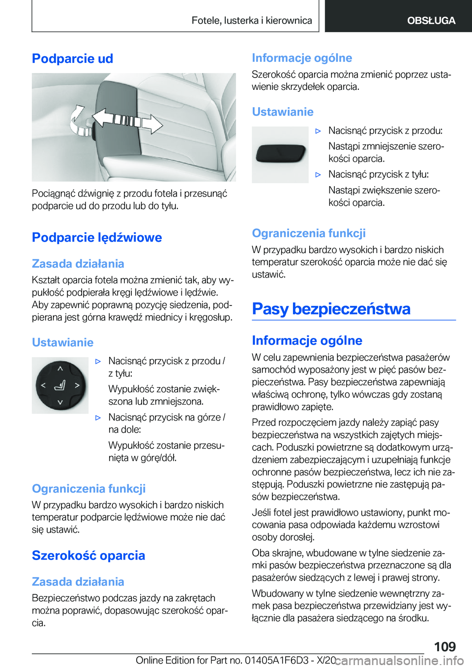 BMW X4 2021  Instrukcja obsługi (in Polish) �P�o�d�p�a�r�c�i�e��u�d
�P�o�c�i�