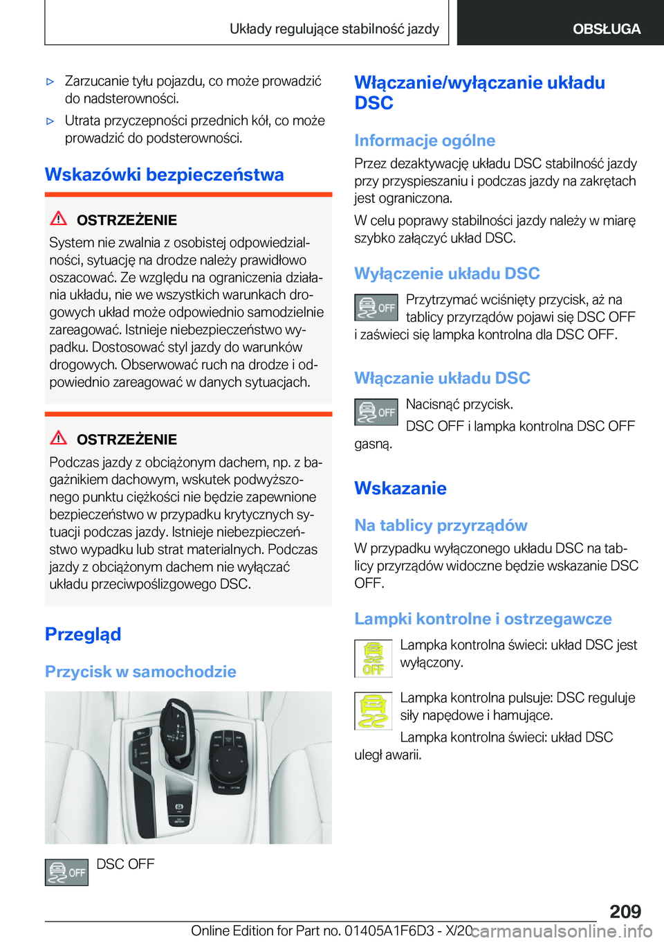 BMW X4 2021  Instrukcja obsługi (in Polish) 'x�Z�a�r�z�u�c�a�n�i�e��t�y�ł�u��p�o�j�a�z�d�u�,��c�o��m�o9�e��p�r�o�w�a�d�z�i�