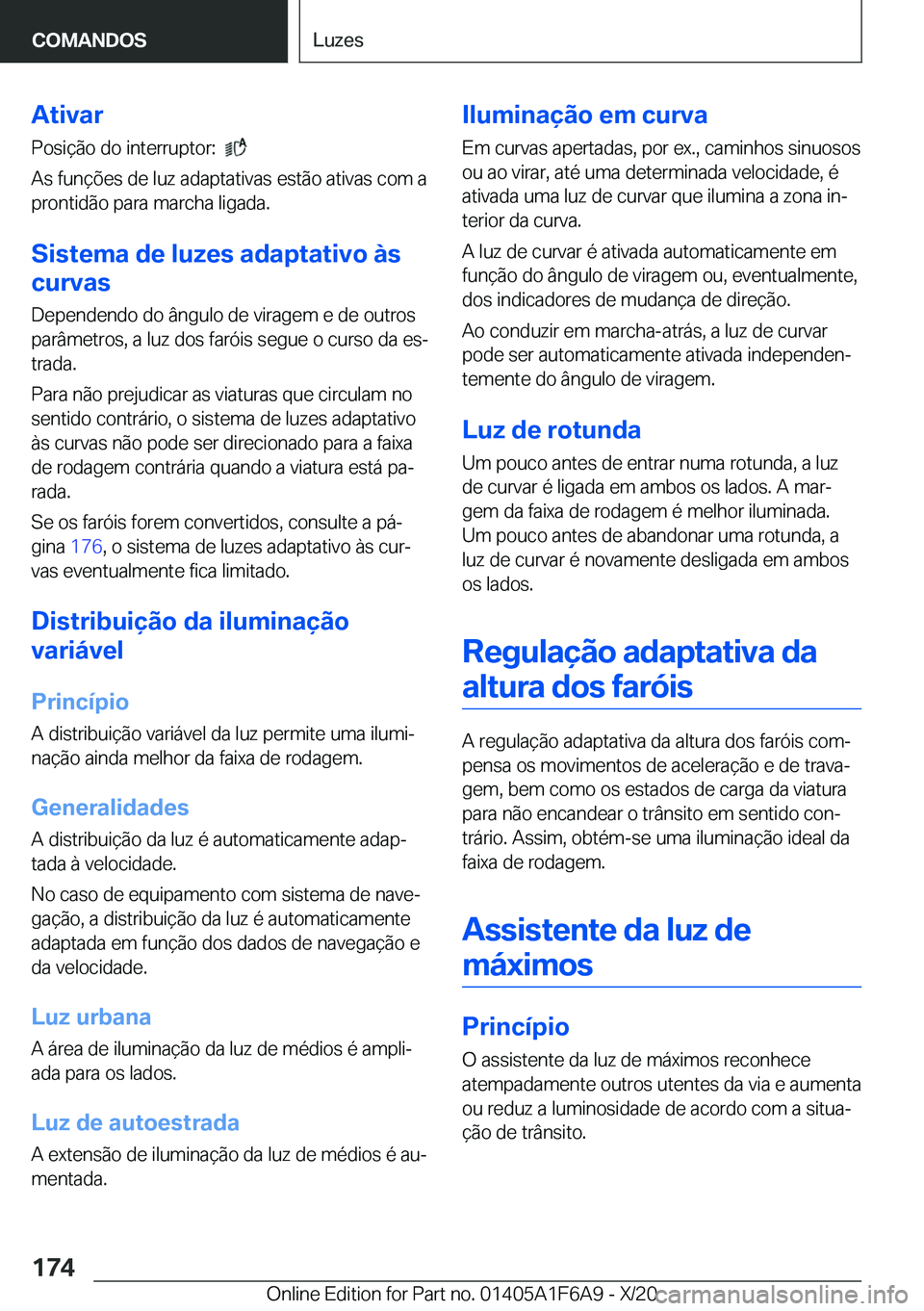 BMW X4 2021  Manual do condutor (in Portuguese) �A�t�i�v�a�r�P�o�s�i�