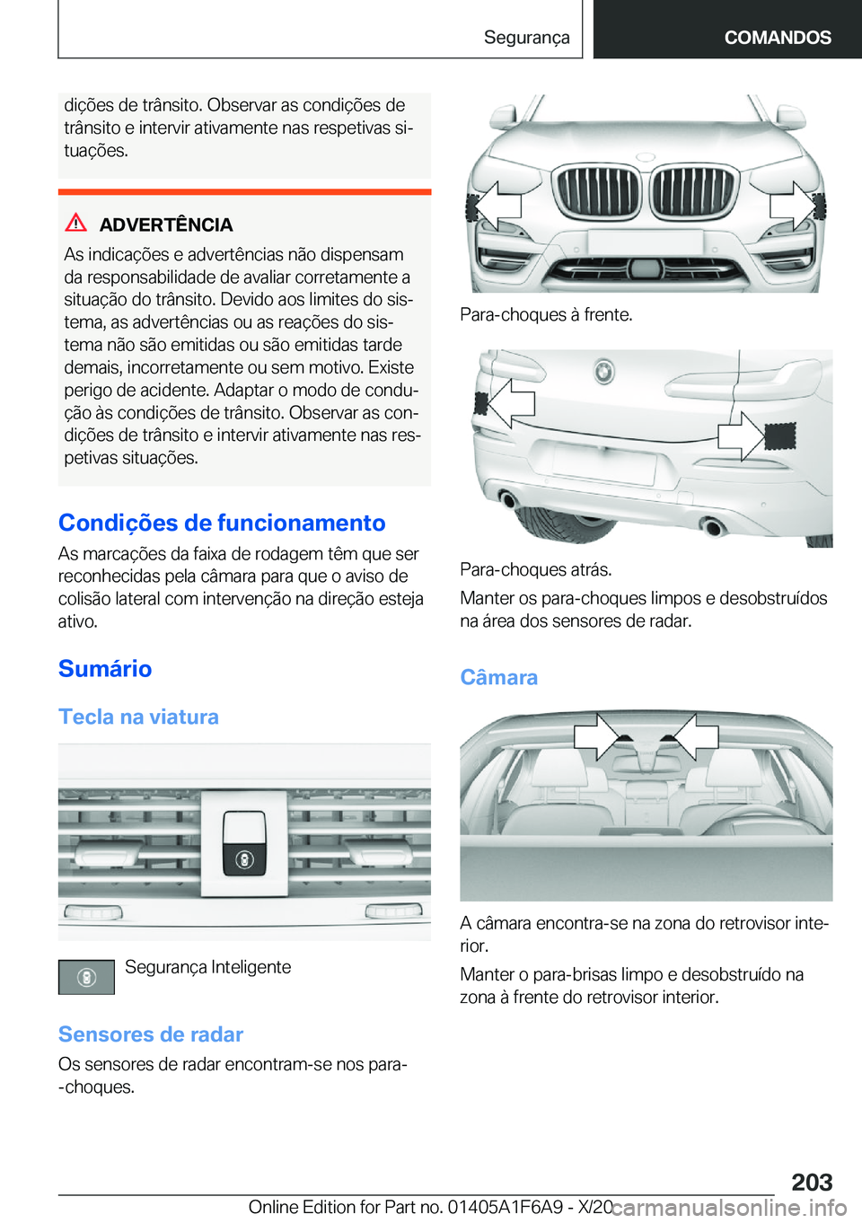BMW X4 2021  Manual do condutor (in Portuguese) �d�i�