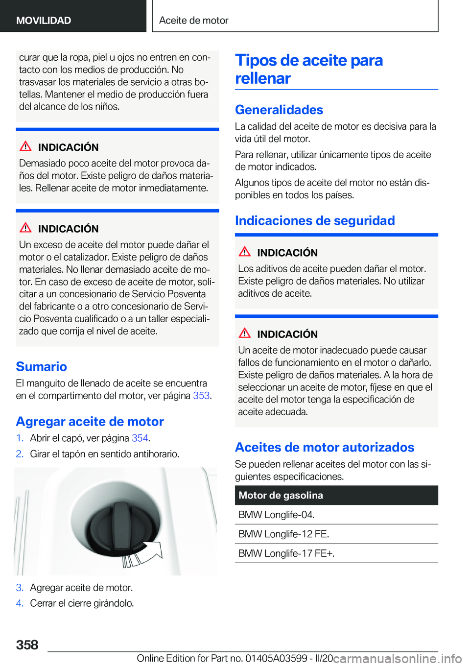 BMW X4 2020  Manuales de Empleo (in Spanish) �c�u�r�a�r��q�u�e��l�a��r�o�p�a�,��p�i�e�l��u��o�j�o�s��n�o��e�n�t�r�e�n��e�n��c�o�nª
�t�a�c�t�o��c�o�n��l�o�s��m�e�d�i�o�s��d�e��p�r�o�d�u�c�c�i�