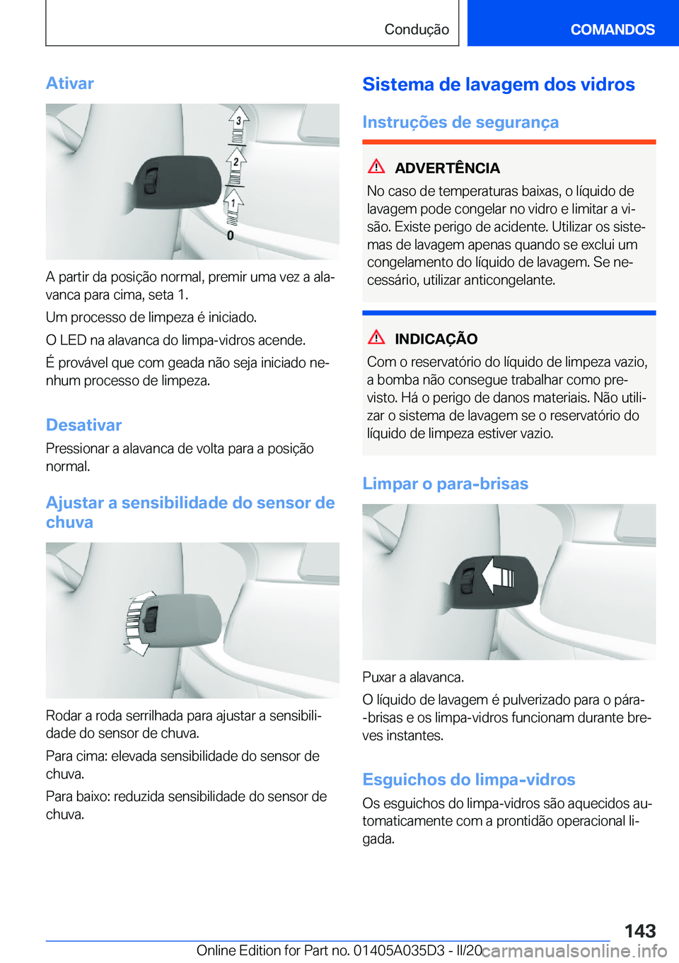 BMW X4 2020  Manual do condutor (in Portuguese) �A�t�i�v�a�r
�A��p�a�r�t�i�r��d�a��p�o�s�i�