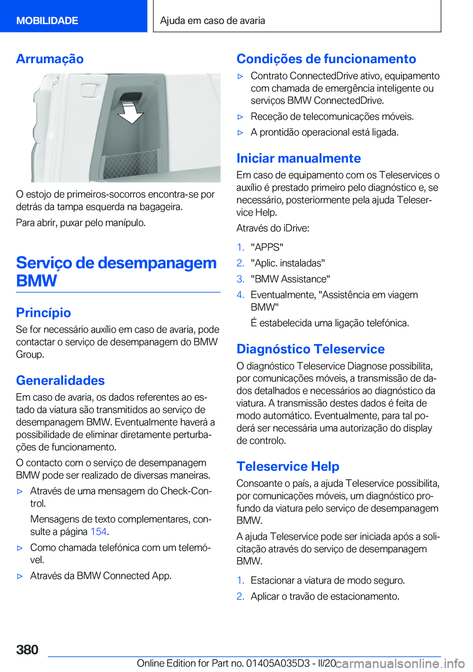 BMW X4 2020  Manual do condutor (in Portuguese) �A�r�r�u�m�a�