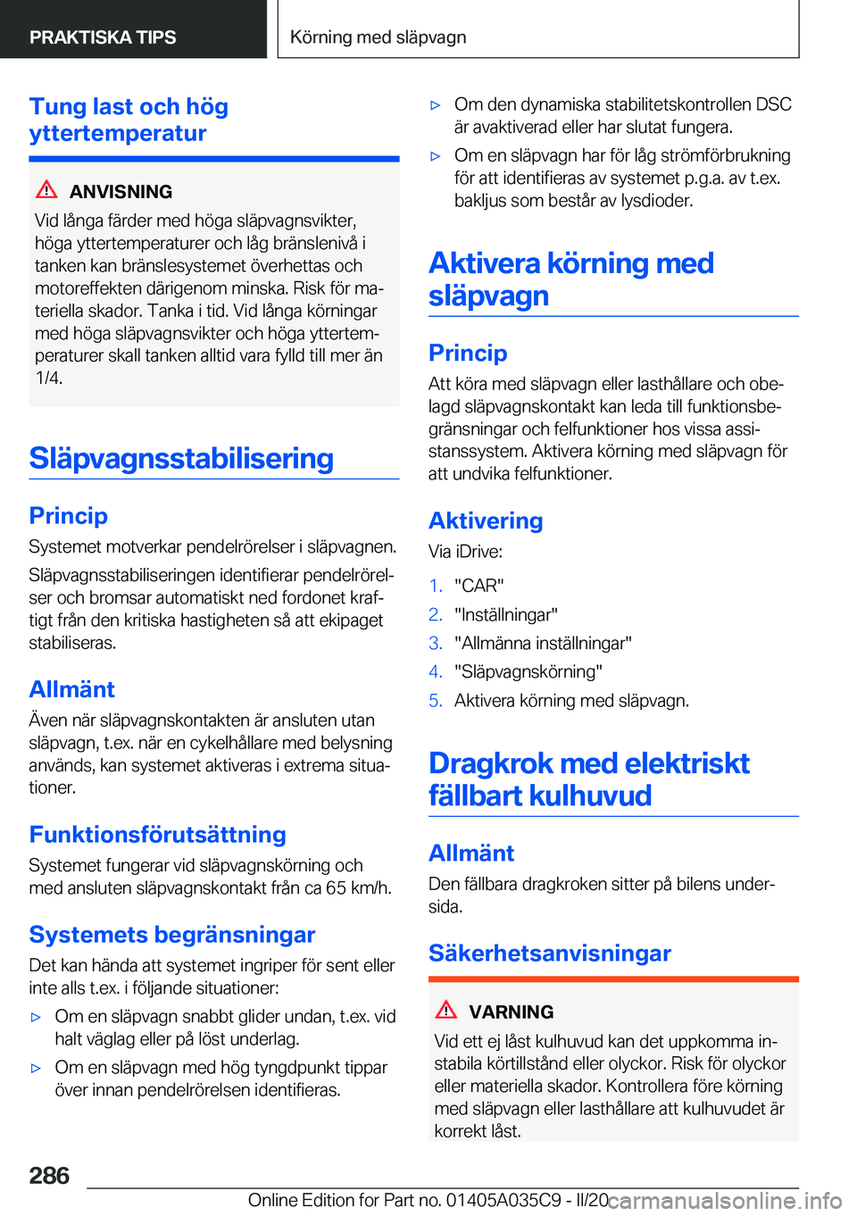 BMW X4 2020  InstruktionsbÖcker (in Swedish) �T�u�n�g��l�a�s�t��o�c�h��h�