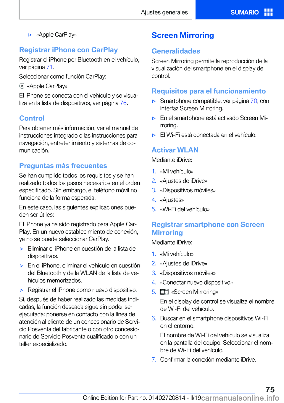 BMW X4 2019  Manuales de Empleo (in Spanish) x�«�A�p�p�l�e��C�a�r�P�l�a�y�{
�R�e�g�i�s�t�r�a�r��i�P�h�o�n�e��c�o�n��C�a�r�P�l�a�y�R�e�g�i�s�t�r�a�r��e�l��i�P�h�o�n�e��p�o�r��B�l�u�e�t�o�o�t�h��e�n��e�l��v�e�h�