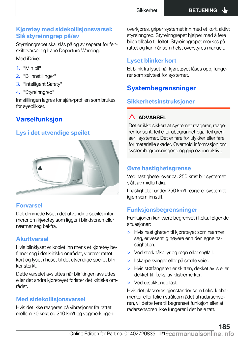 BMW X4 2019  InstruksjonsbØker (in Norwegian) �K�j�